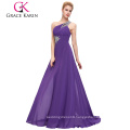 Drop shipping Grace Karin Sleeveless One Shoulder Floor Length Beaded Weddings Bridesmaid Dresses CL2949-4